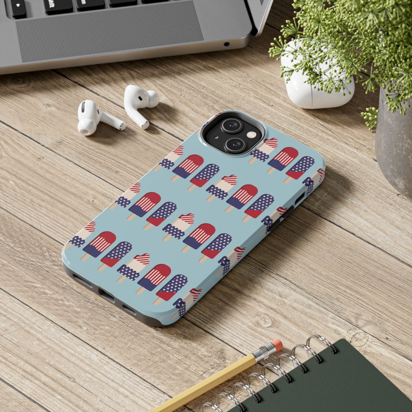 Patriotic Popsicle Tough Phone Case — 4th of July American Flag Phone Cover