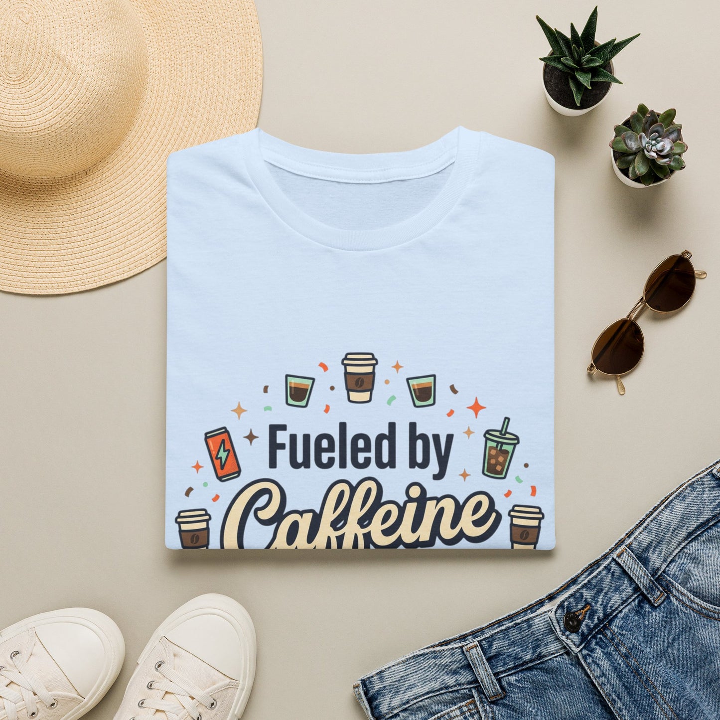 Fueled by Caffeine and Chaos Tee
