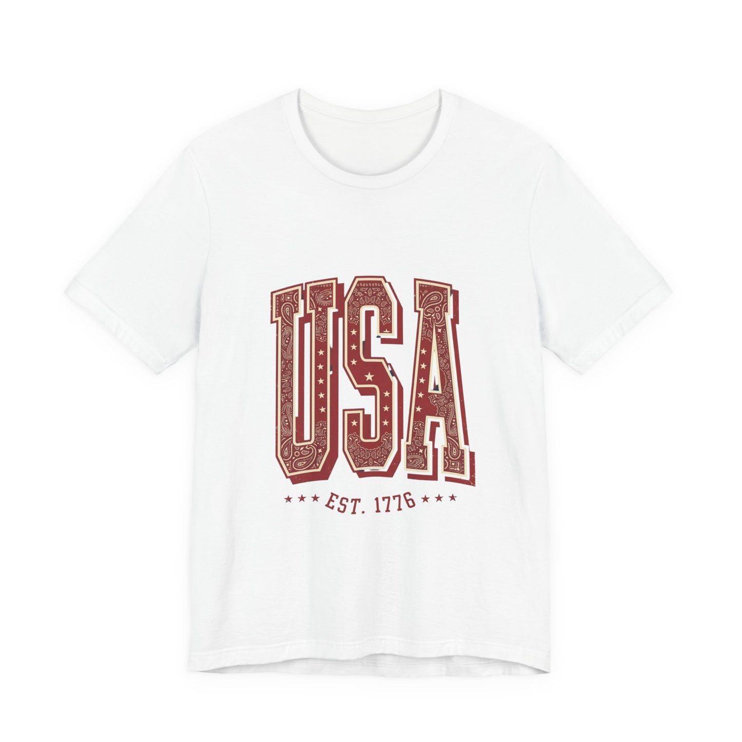 Vintage Americana USA Tee | 4th of July Patriotic Stars Distressed