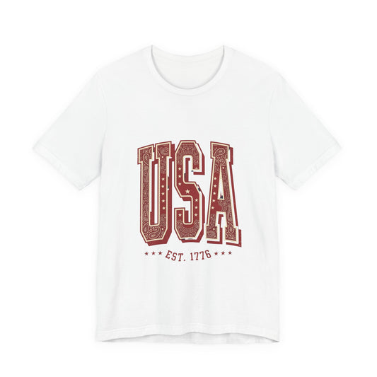 Vintage Americana USA Tee | 4th of July Patriotic Stars Distressed