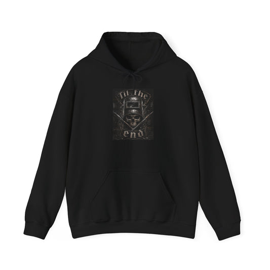 'Til The End' Skull & Crossbones Hoodie - Welder Pullover