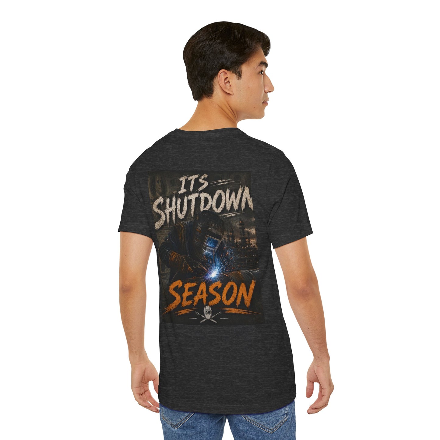 It’s Shutdown Season T‑Shirt — Graphic Crewneck Tee for Bluecollar Workers