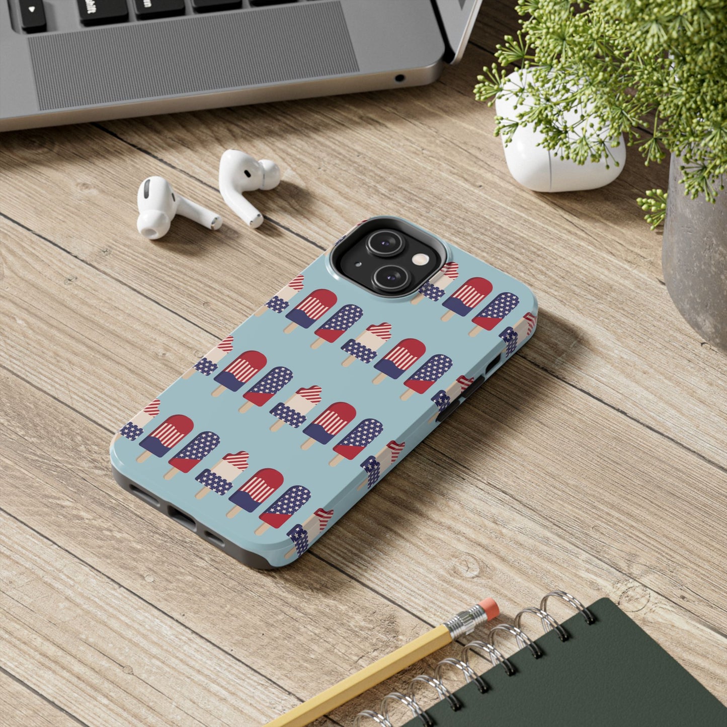 Patriotic Popsicle Tough Phone Case — 4th of July American Flag Phone Cover