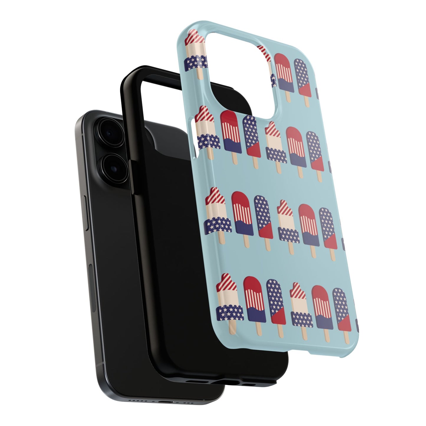 Patriotic Popsicle Tough Phone Case — 4th of July American Flag Phone Cover