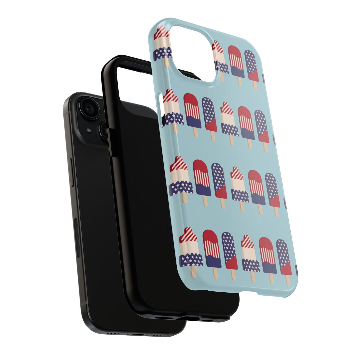 Patriotic Popsicle Tough Phone Case — 4th of July American Flag Phone Cover