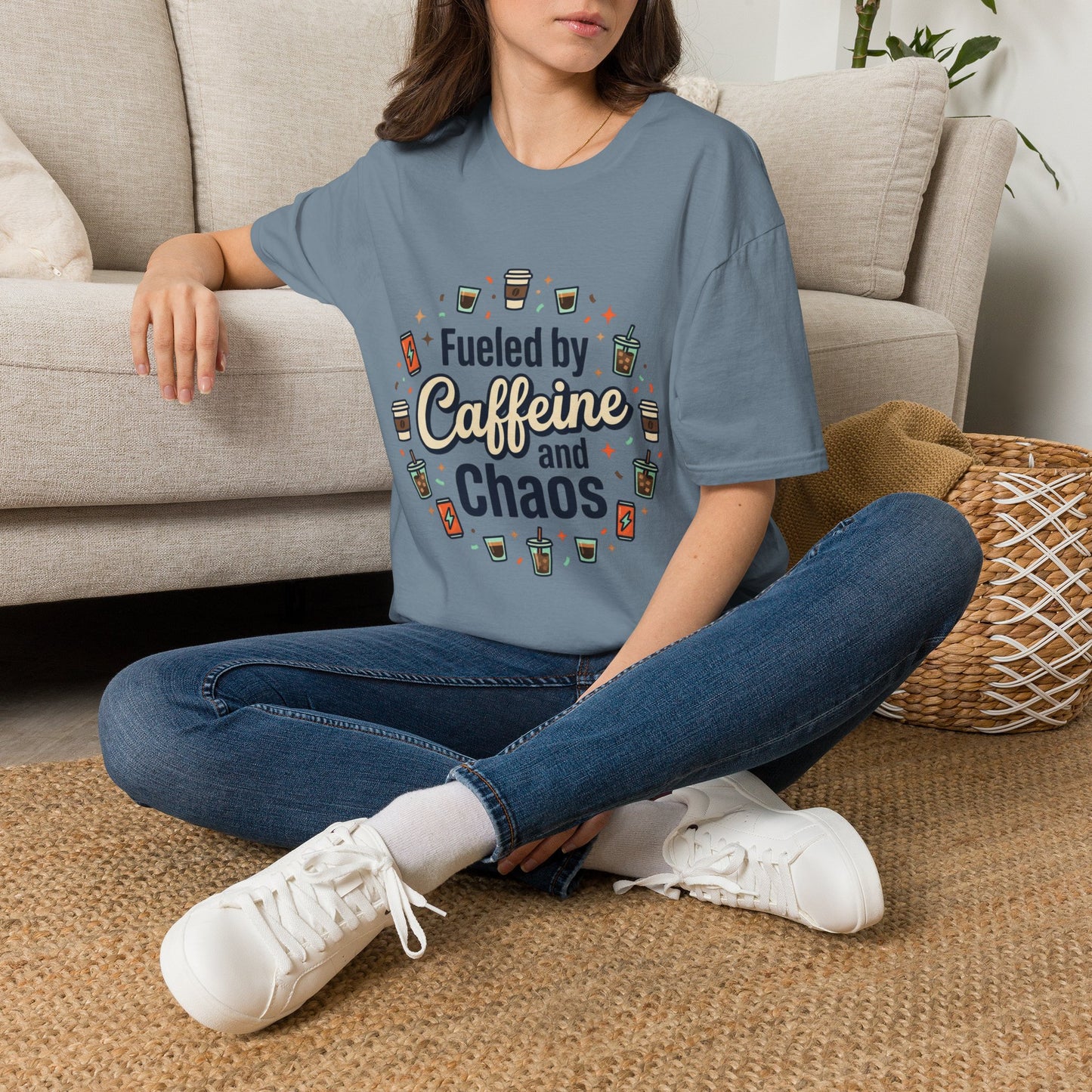Fueled by Caffeine and Chaos Tee