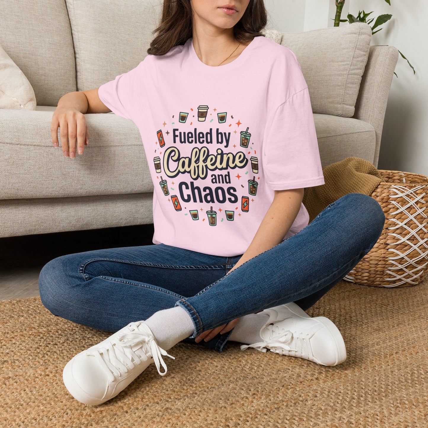 Fueled by Caffeine and Chaos Tee