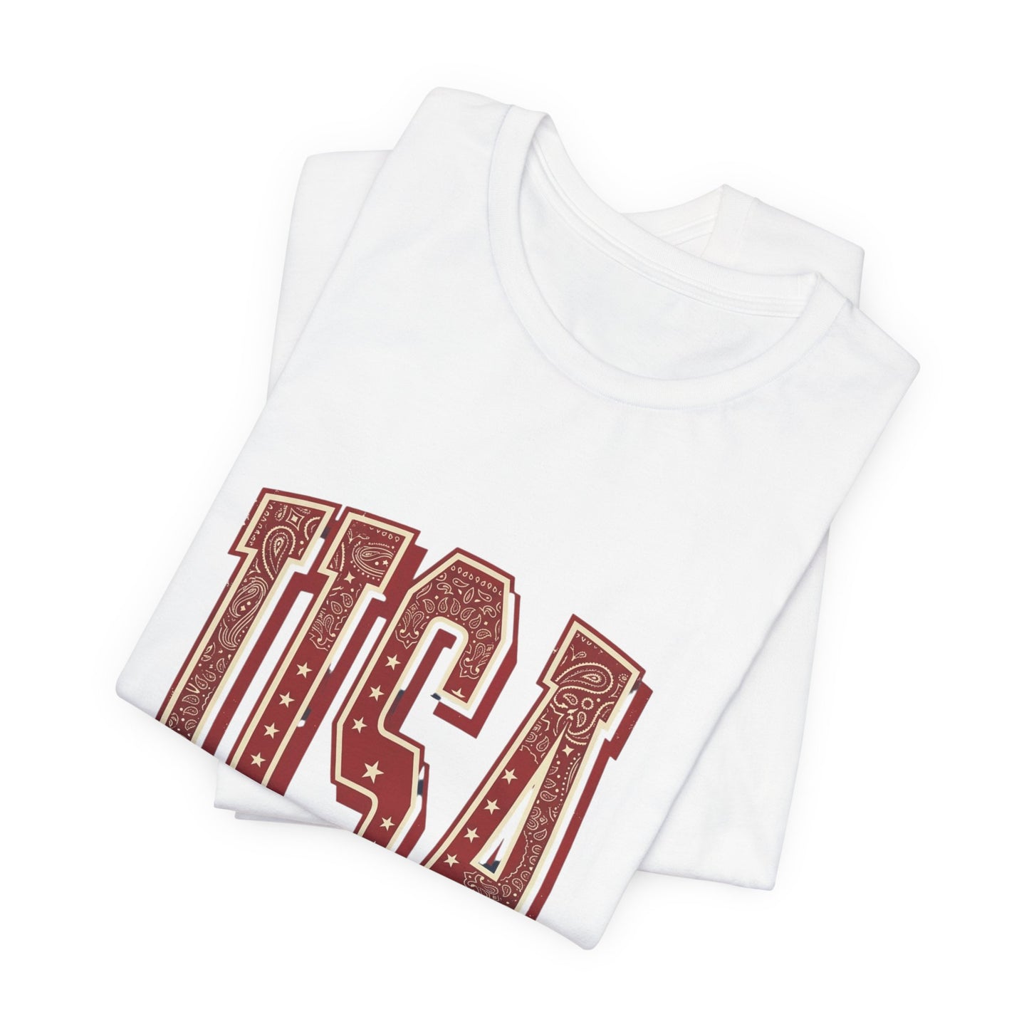 Vintage Americana USA Tee | 4th of July Patriotic Stars Distressed