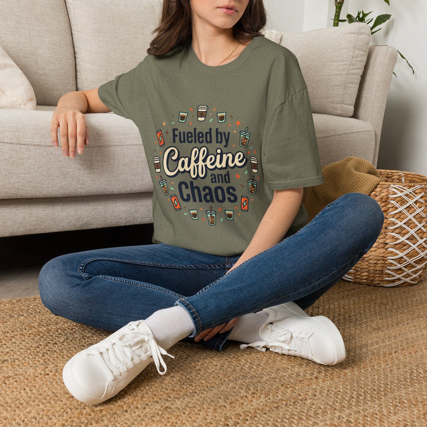 Fueled by Caffeine and Chaos Tee