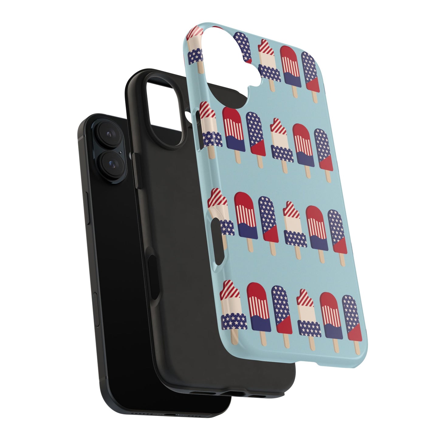 Patriotic Popsicle Tough Phone Case — 4th of July American Flag Phone Cover