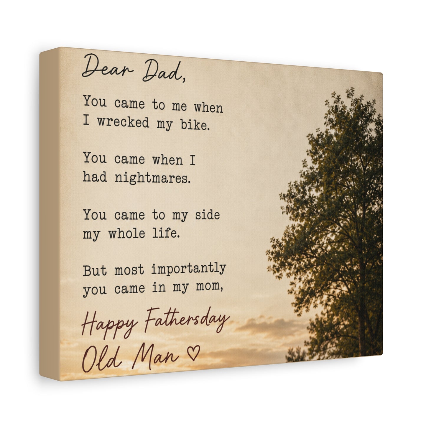 "Dear Dad" Funny Father's Day Wall Art