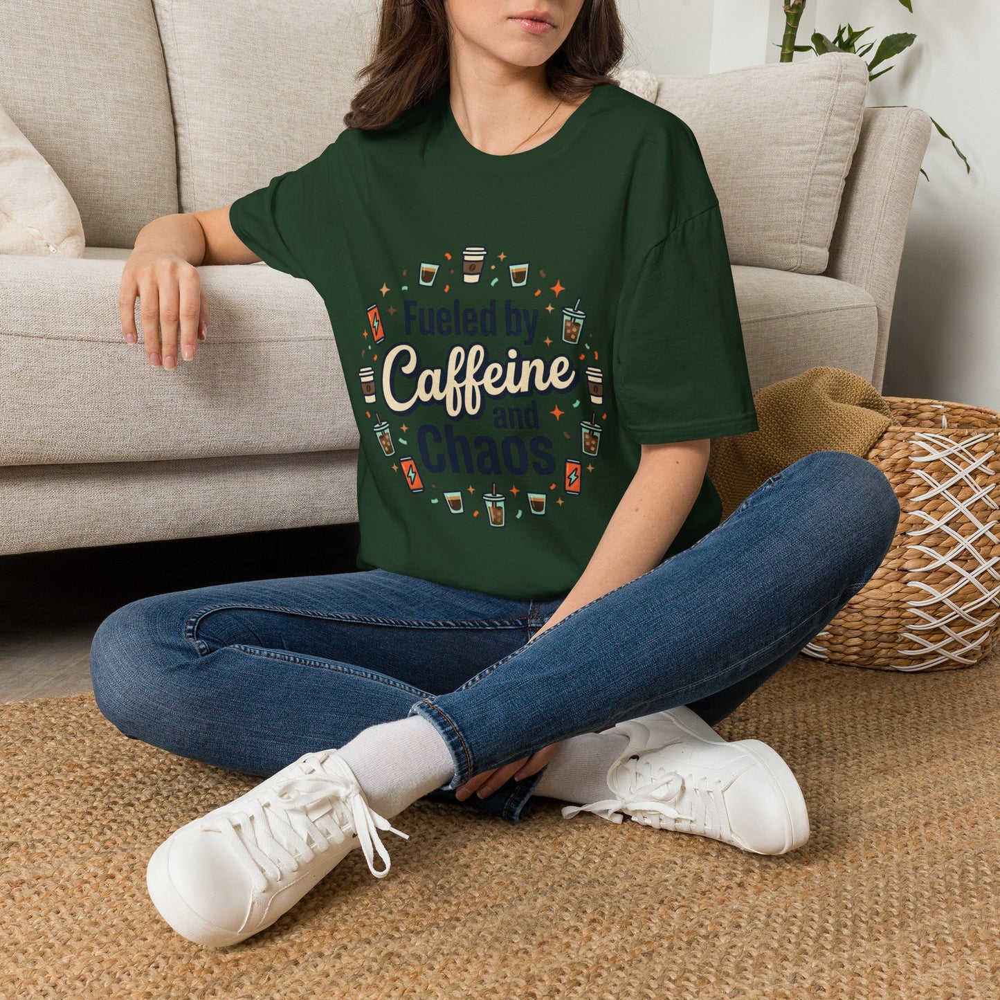 Fueled by Caffeine and Chaos Tee