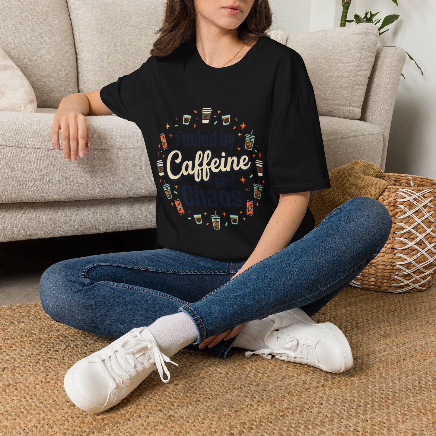 Fueled by Caffeine and Chaos Tee