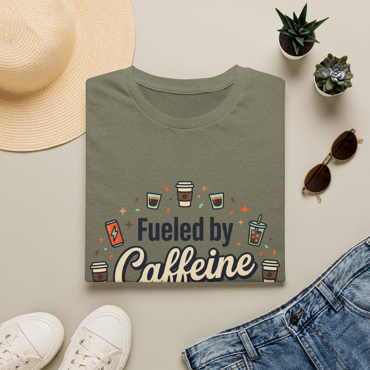 Fueled by Caffeine and Chaos Tee