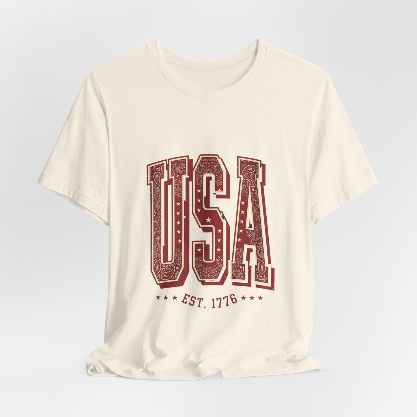Vintage Americana USA Tee | 4th of July Patriotic Stars Distressed