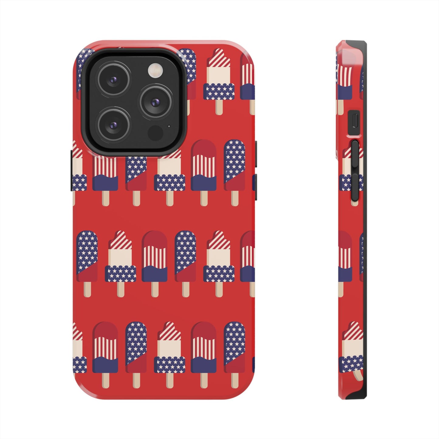 Patriotic Popsicle Tough Phone Case — 4th of July American Flag Phone Cover