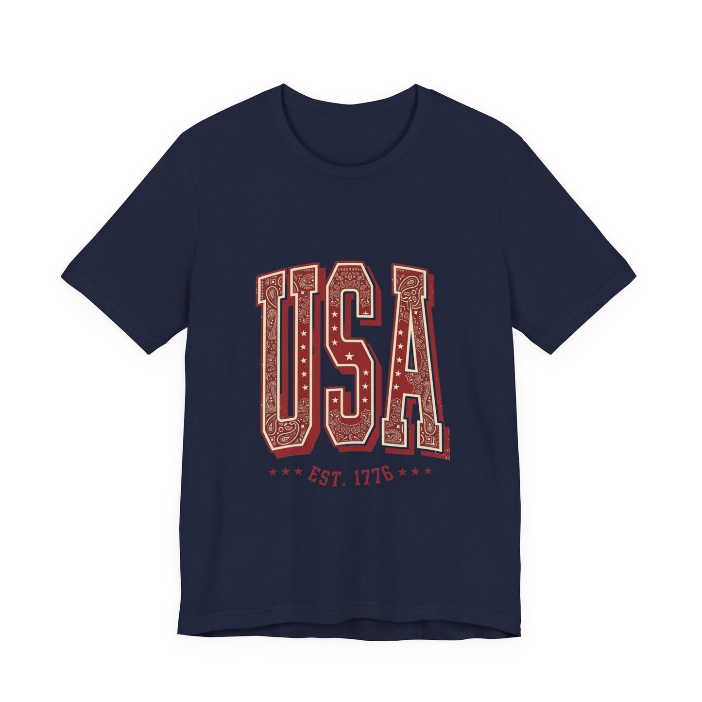 Vintage Americana USA Tee | 4th of July Patriotic Stars Distressed