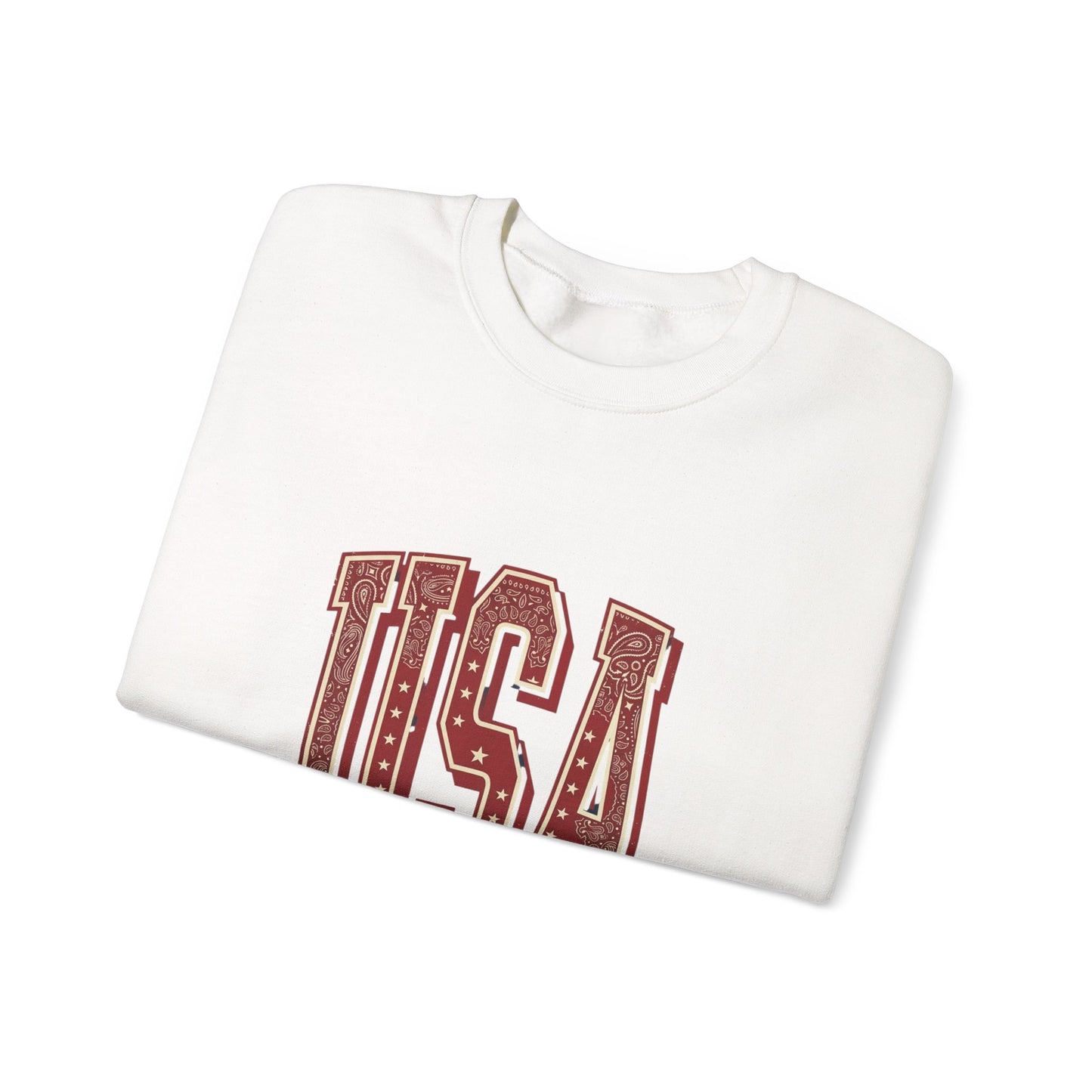 USA Vintage Americana Sweatshirt | 4th of July Patriotic Stars