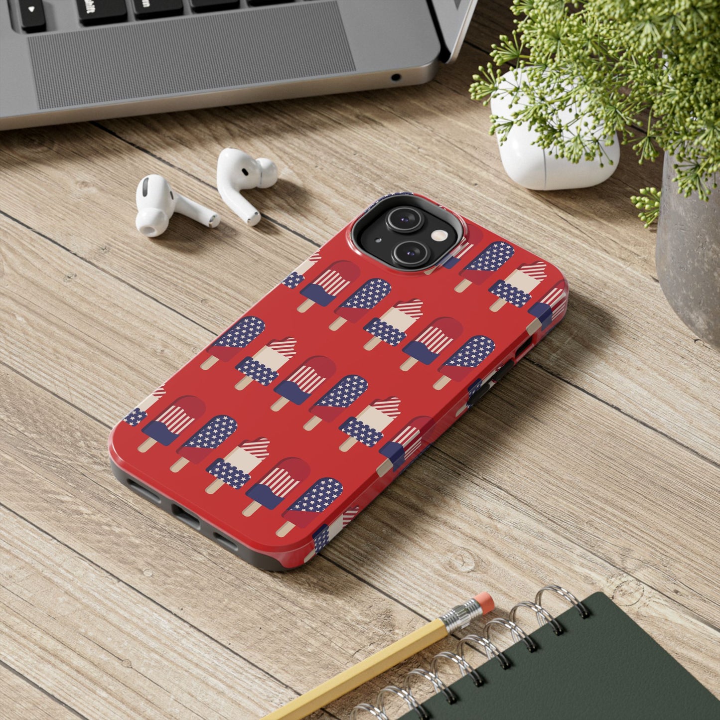 Patriotic Popsicle Tough Phone Case — 4th of July American Flag Phone Cover