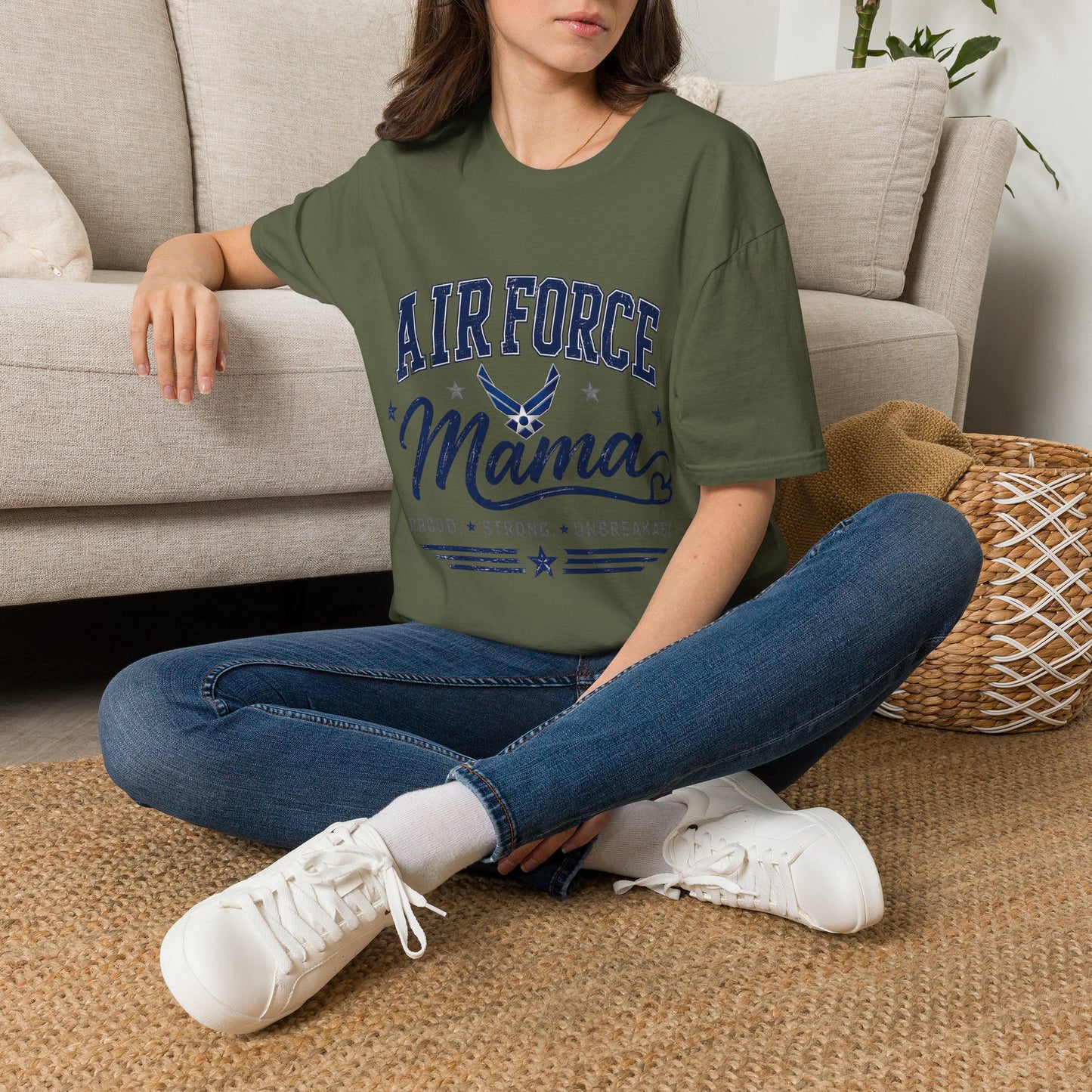 Air Force Mama Softstyle Tee