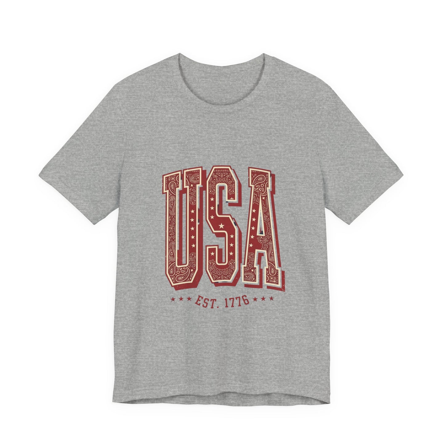 Vintage Americana USA Tee | 4th of July Patriotic Stars Distressed
