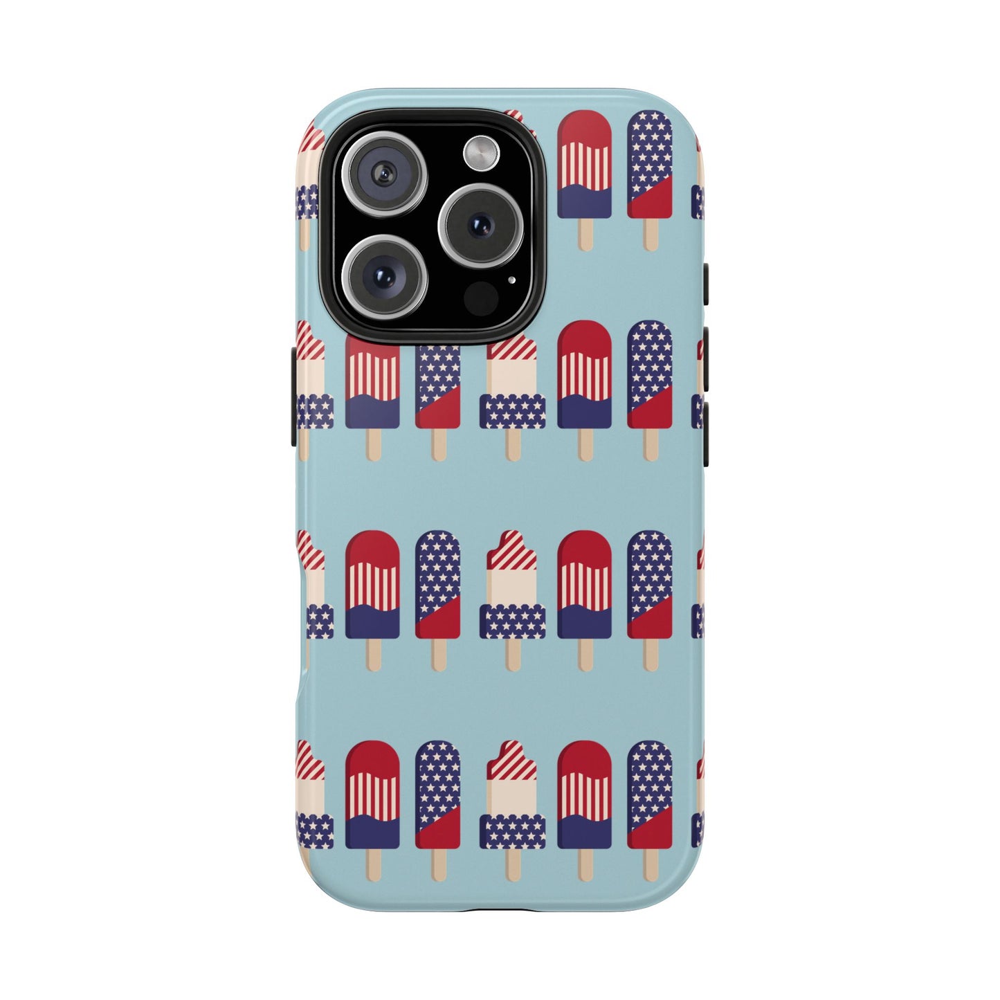 Patriotic Popsicle Tough Phone Case — 4th of July American Flag Phone Cover