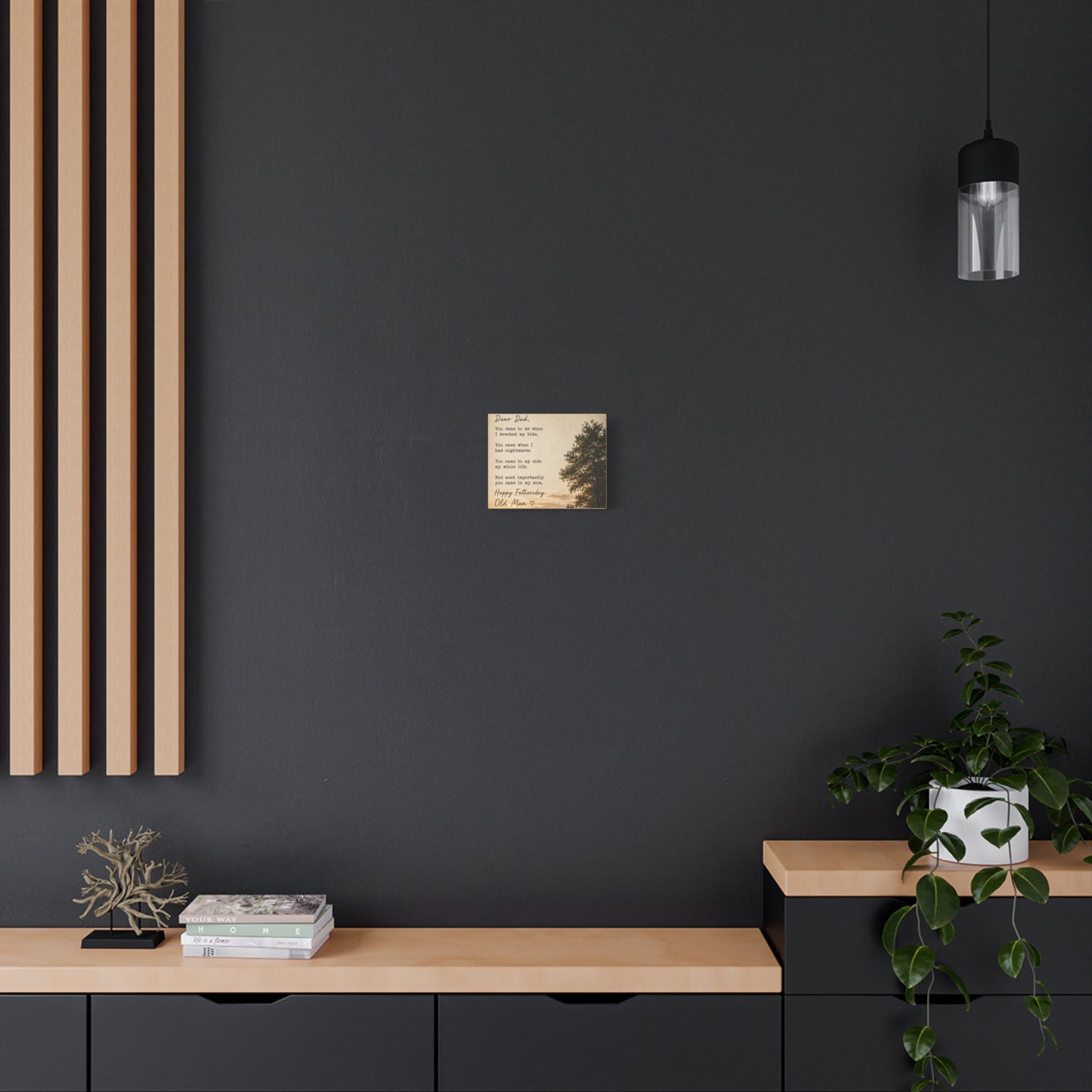 "Dear Dad" Funny Father's Day Wall Art