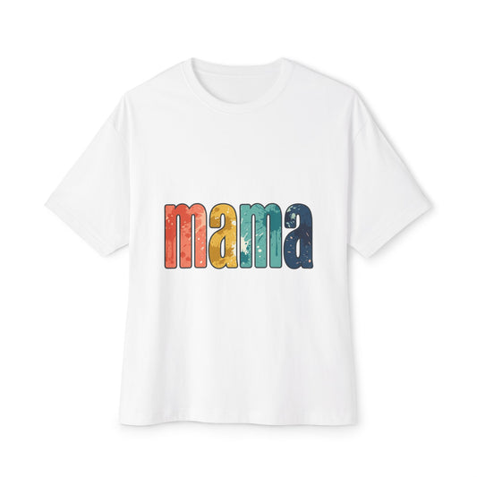 Mama Oversized Tee — Vintage Distressed Mothers Day Shirt