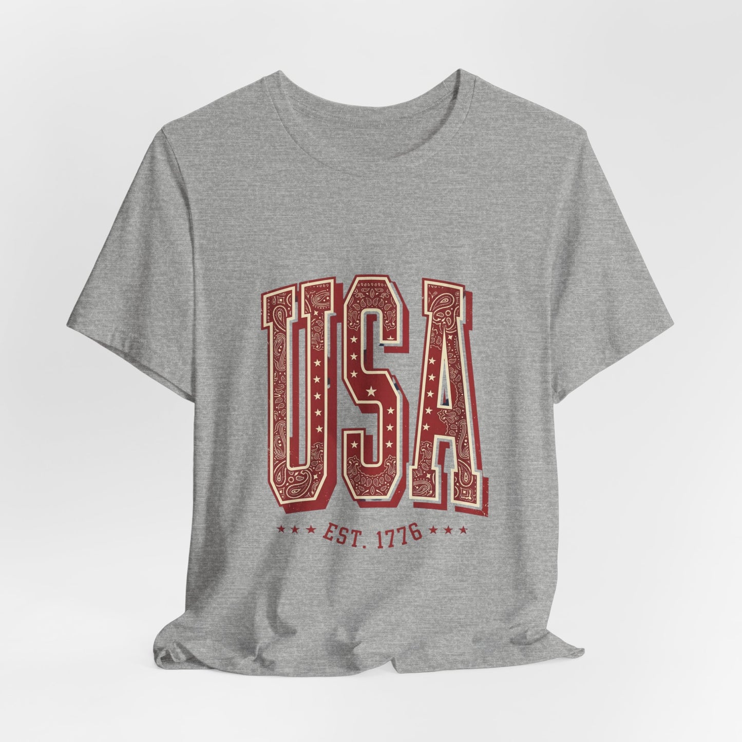Vintage Americana USA Tee | 4th of July Patriotic Stars Distressed