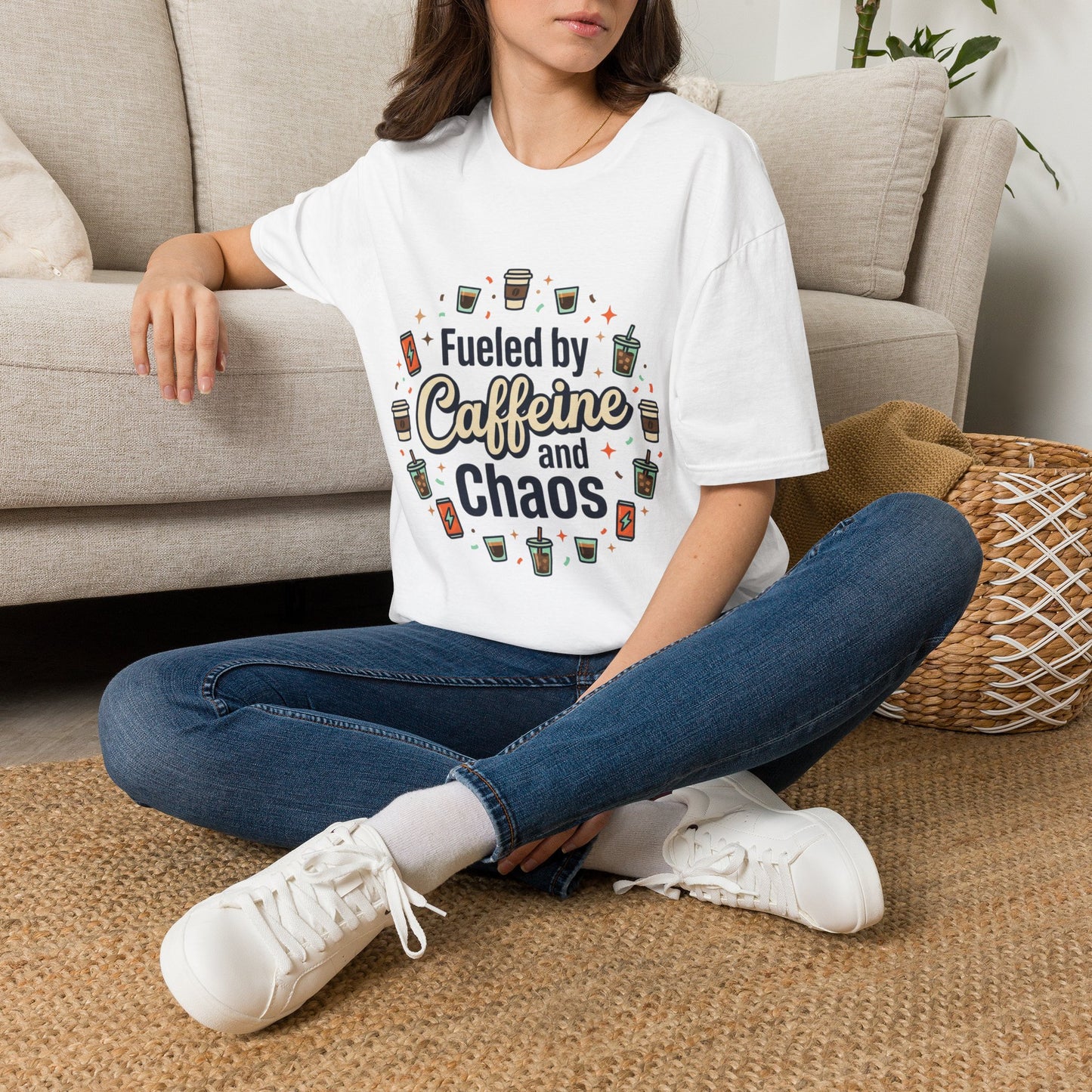 Fueled by Caffeine and Chaos Tee