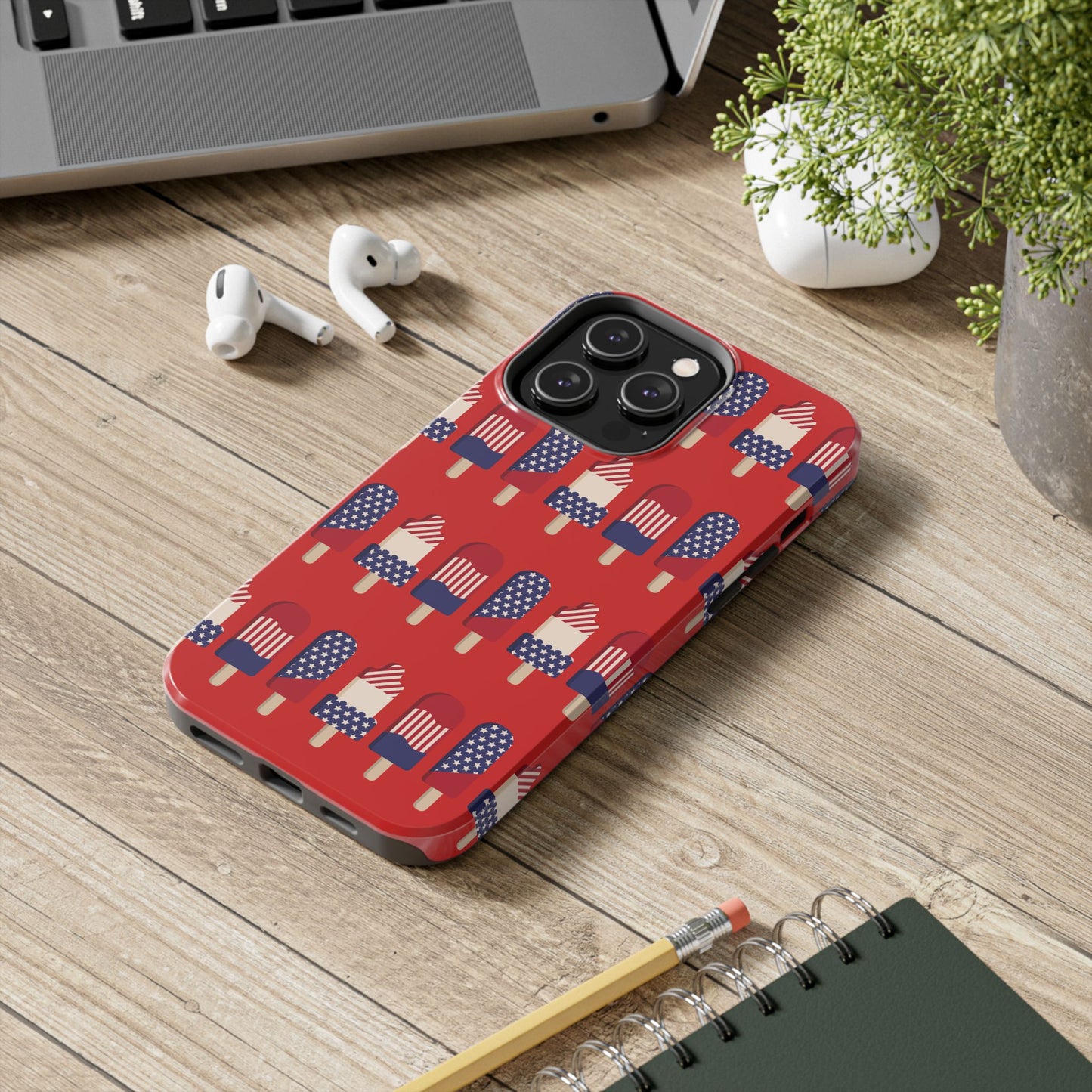 Patriotic Popsicle Tough Phone Case — 4th of July American Flag Phone Cover