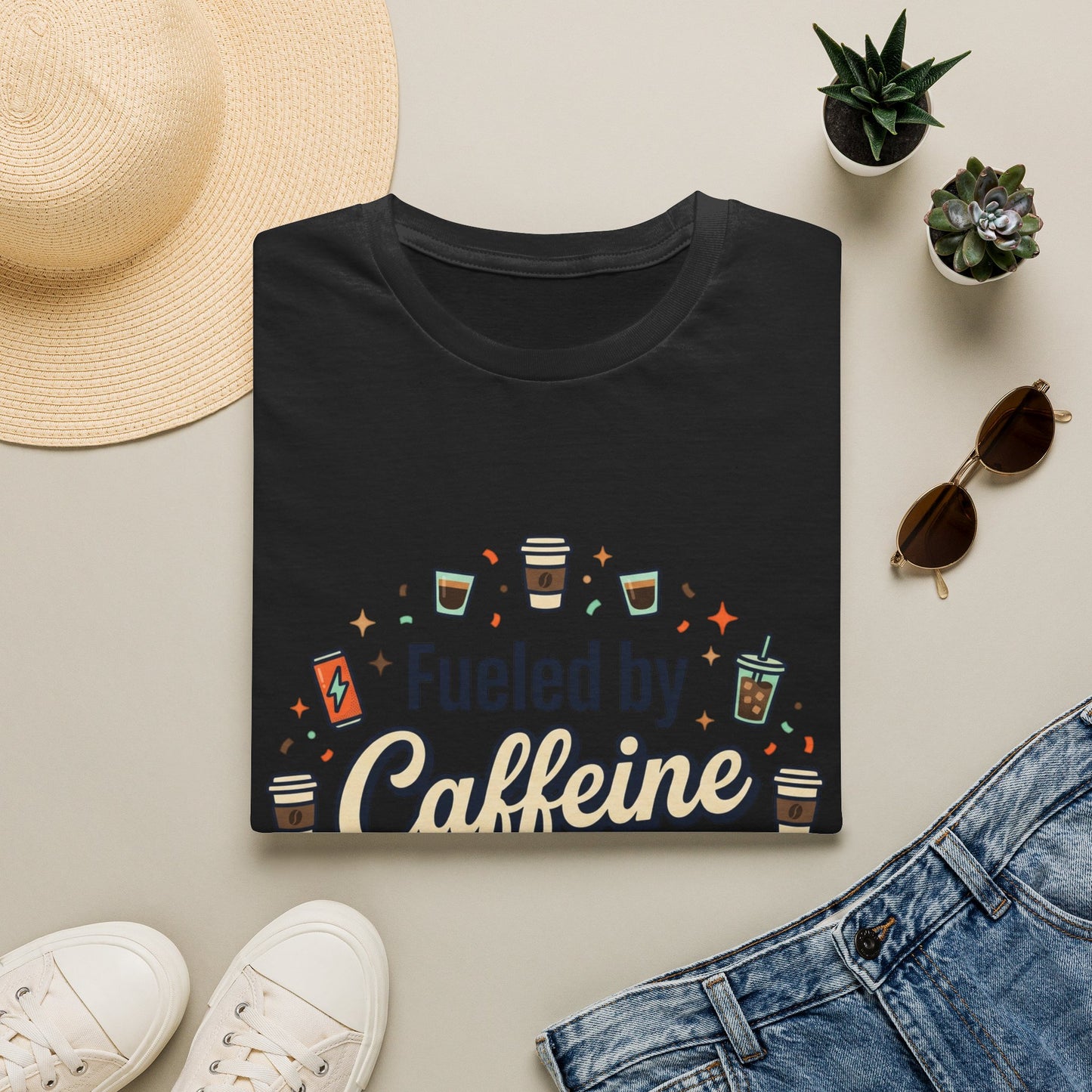 Fueled by Caffeine and Chaos Tee