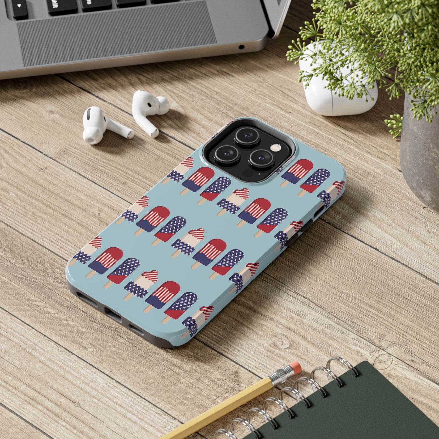 Patriotic Popsicle Tough Phone Case — 4th of July American Flag Phone Cover