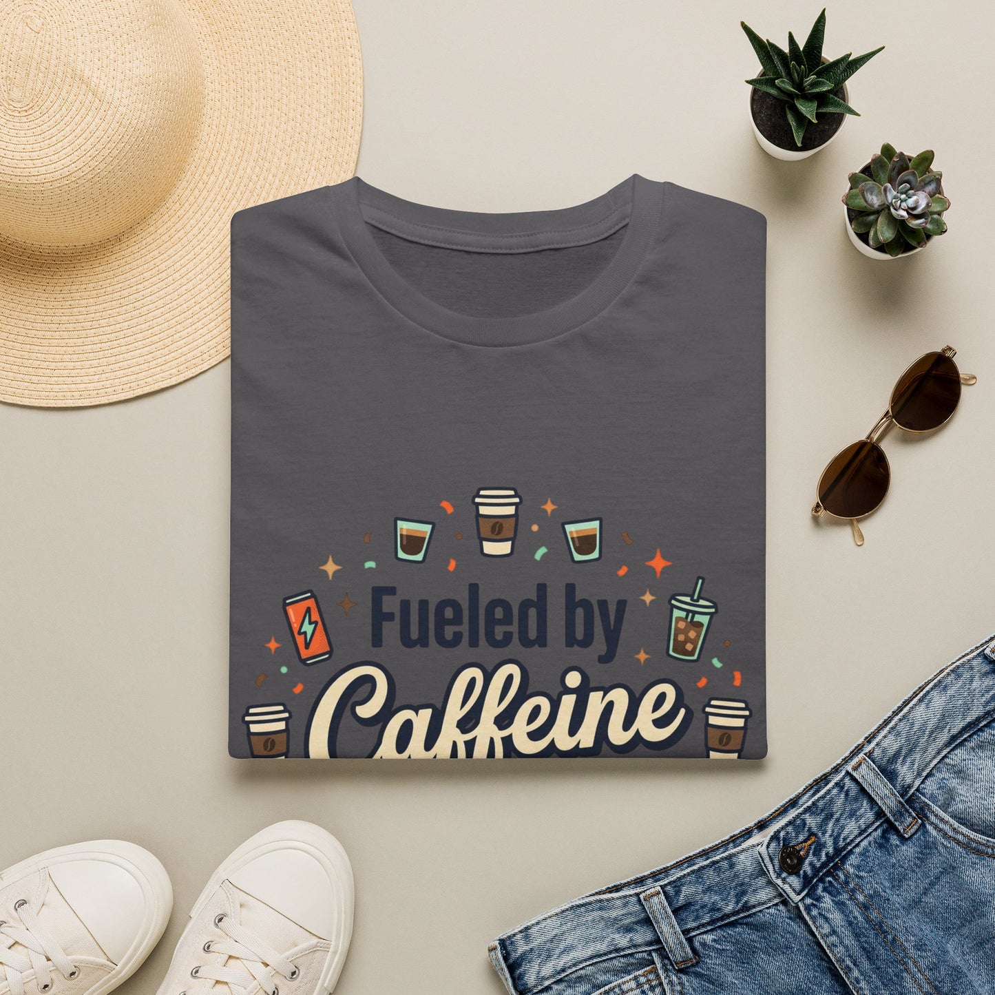 Fueled by Caffeine and Chaos Tee
