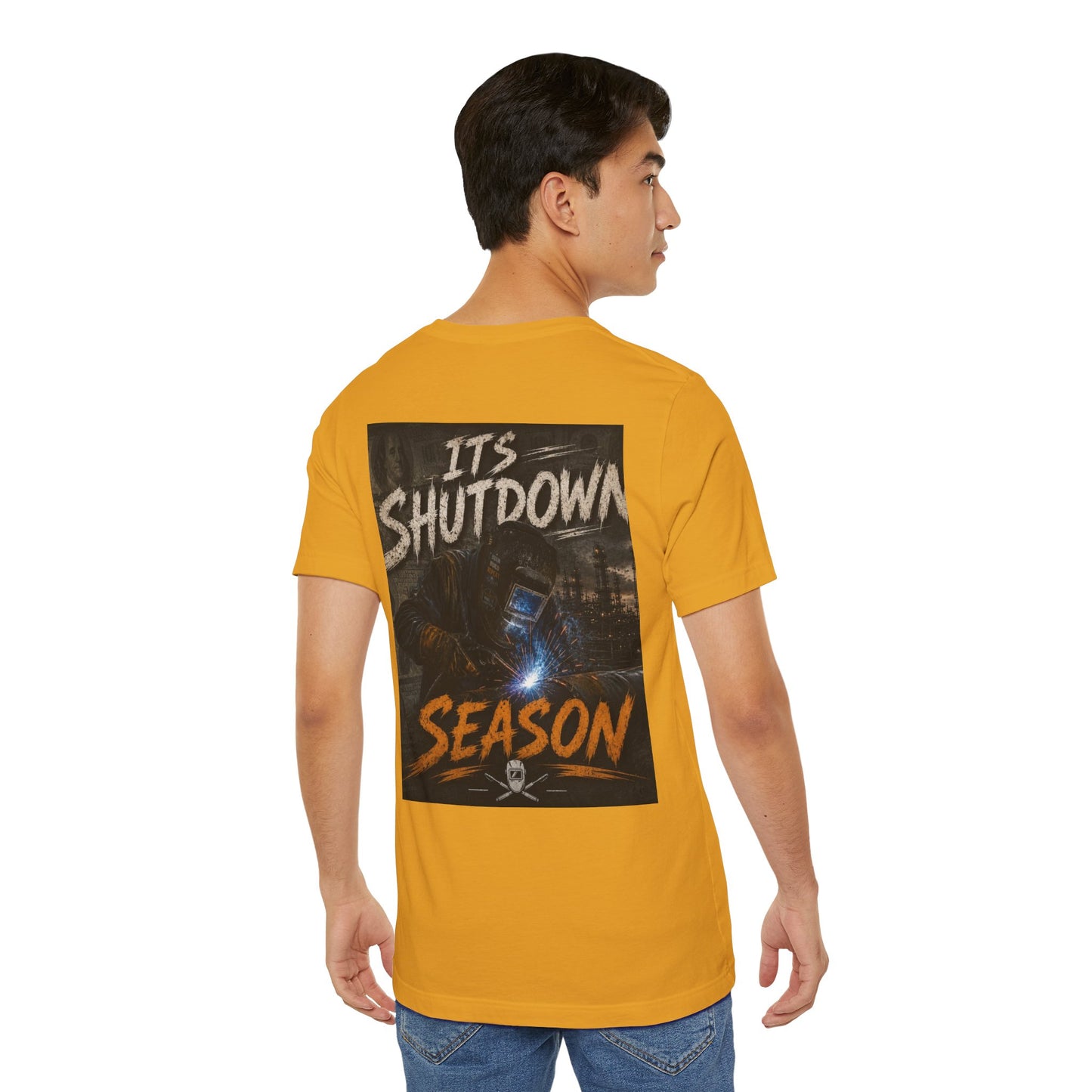 It’s Shutdown Season T‑Shirt — Graphic Crewneck Tee for Bluecollar Workers