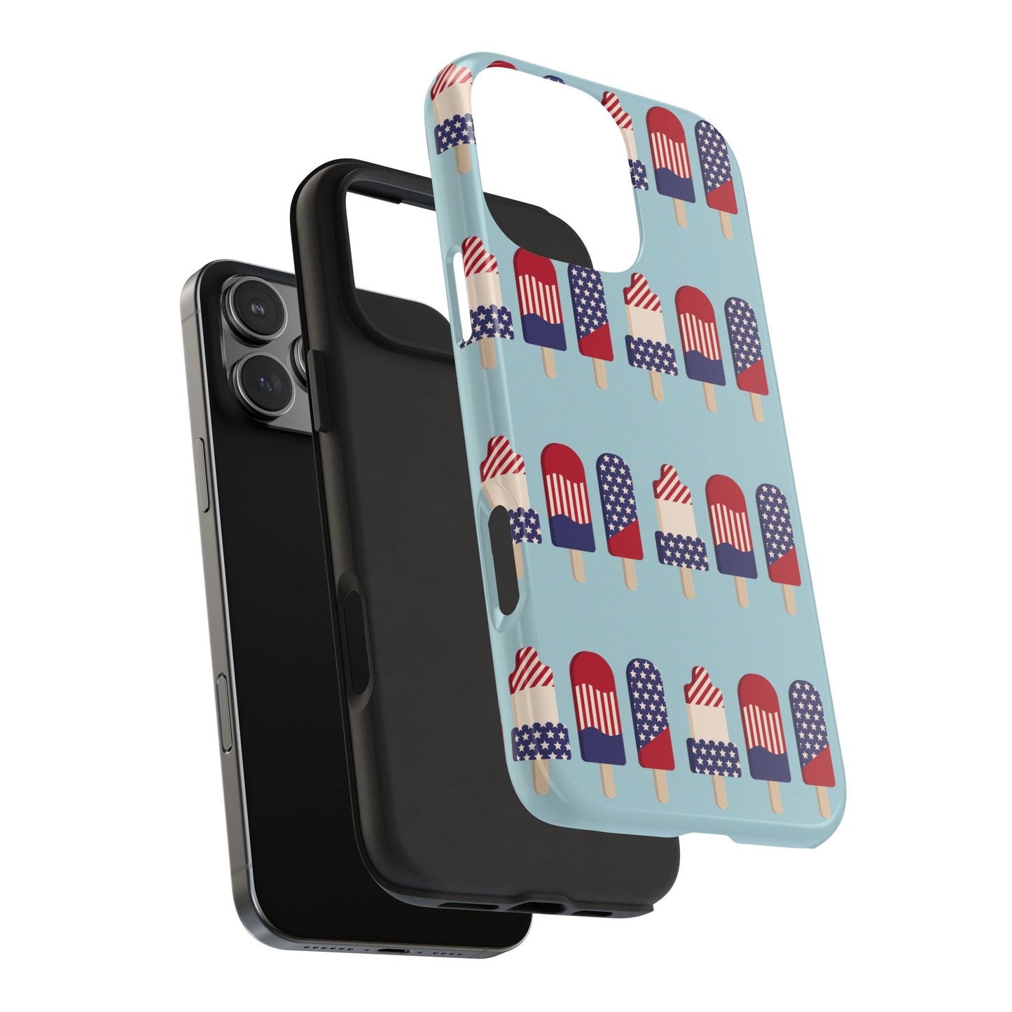 Patriotic Popsicle Tough Phone Case — 4th of July American Flag Phone Cover