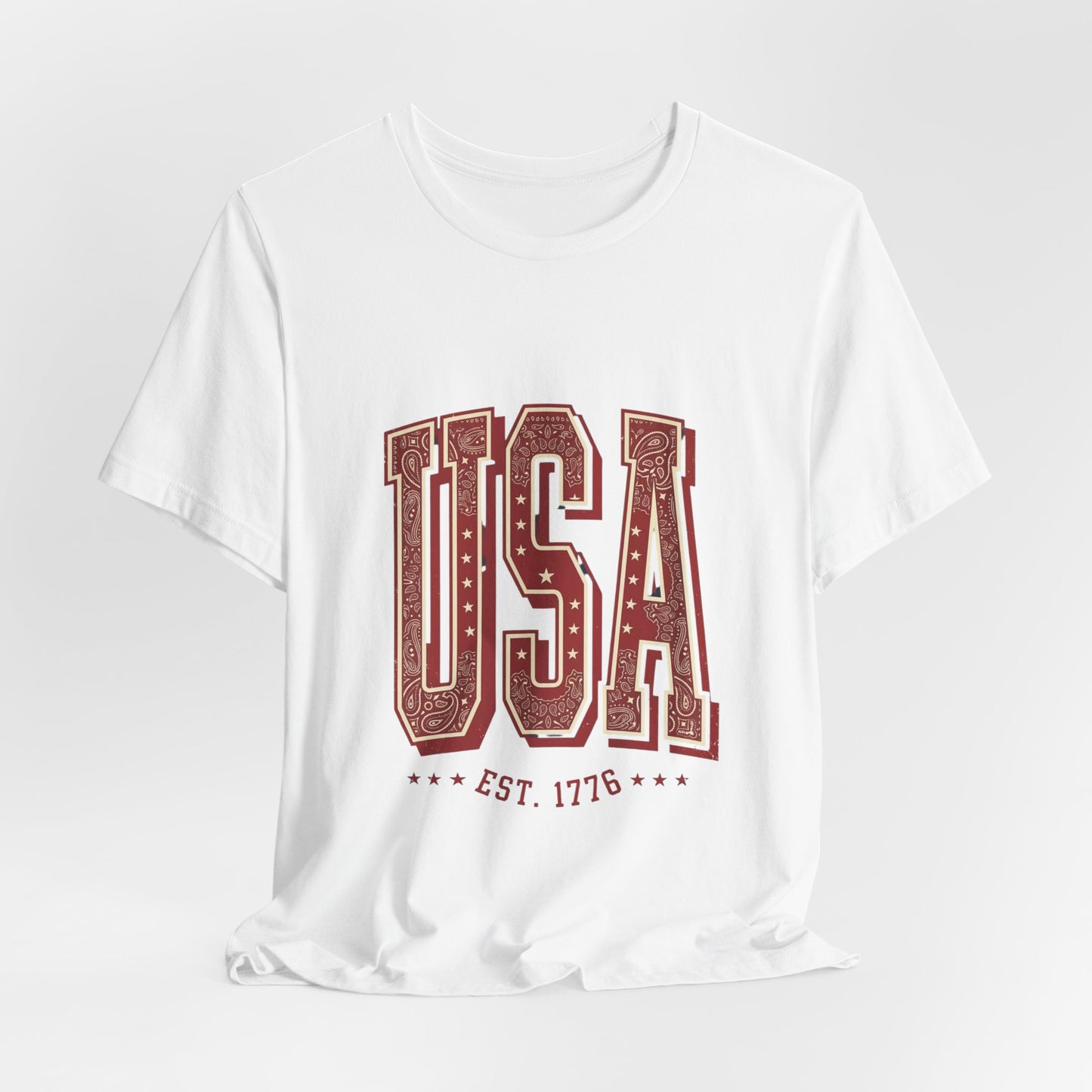 Vintage Americana USA Tee | 4th of July Patriotic Stars Distressed