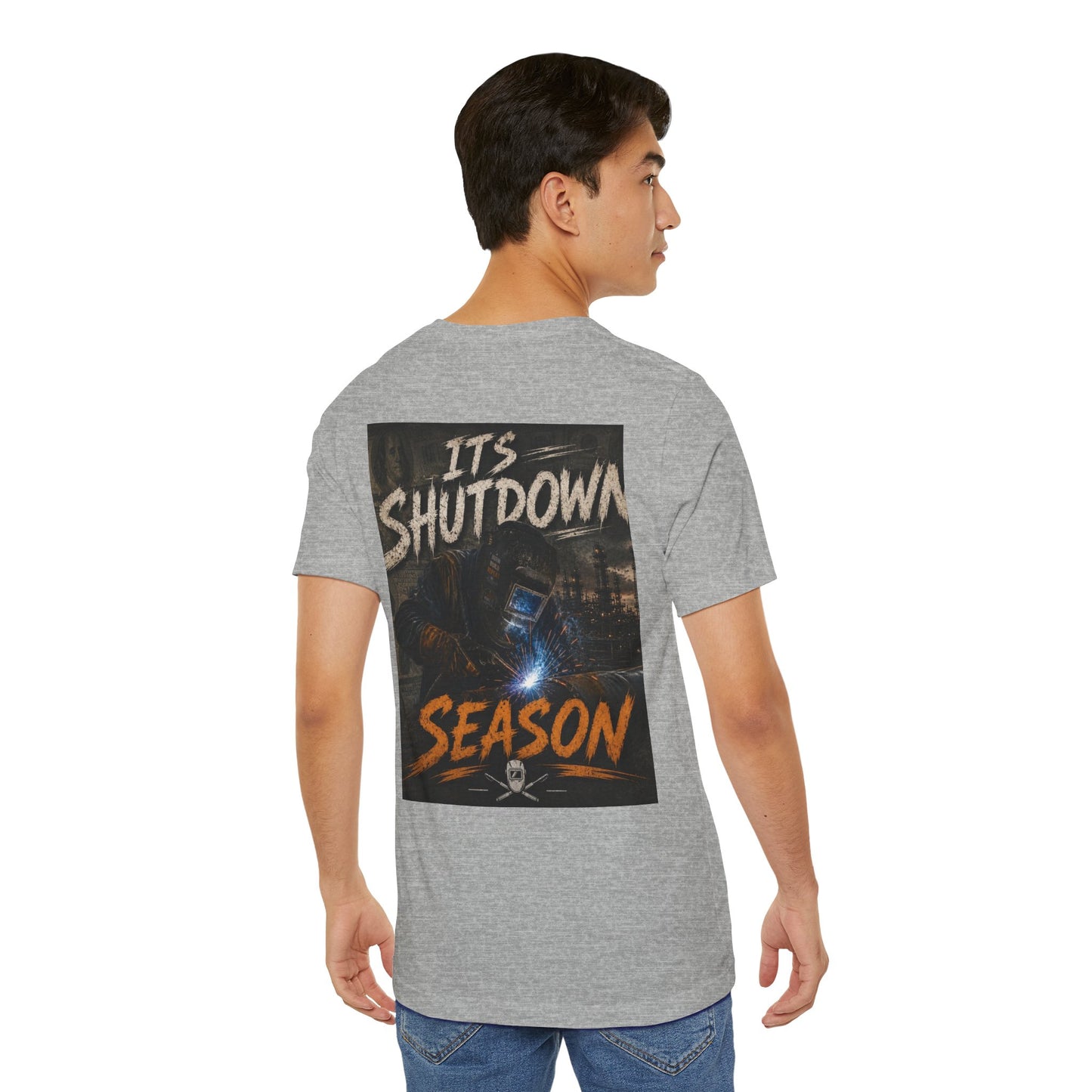 It’s Shutdown Season T‑Shirt — Graphic Crewneck Tee for Bluecollar Workers