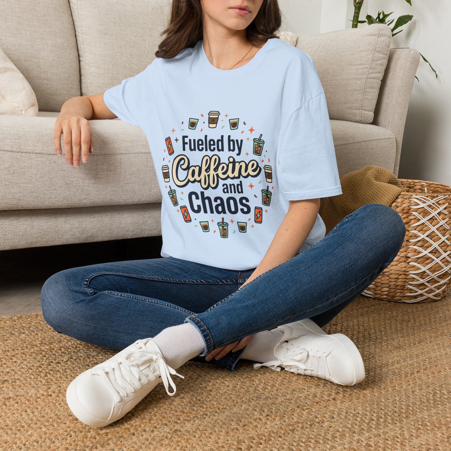 Fueled by Caffeine and Chaos Tee