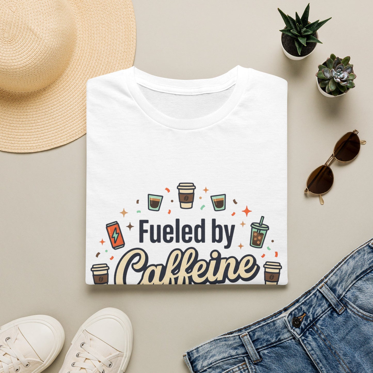 Fueled by Caffeine and Chaos Tee