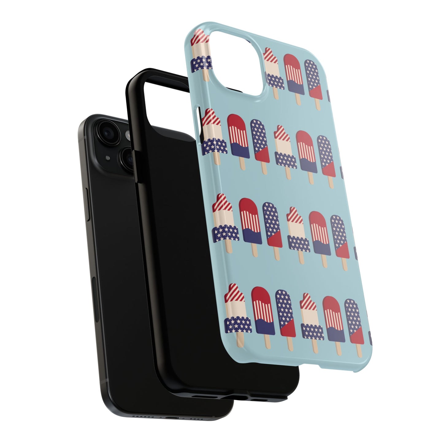 Patriotic Popsicle Tough Phone Case — 4th of July American Flag Phone Cover