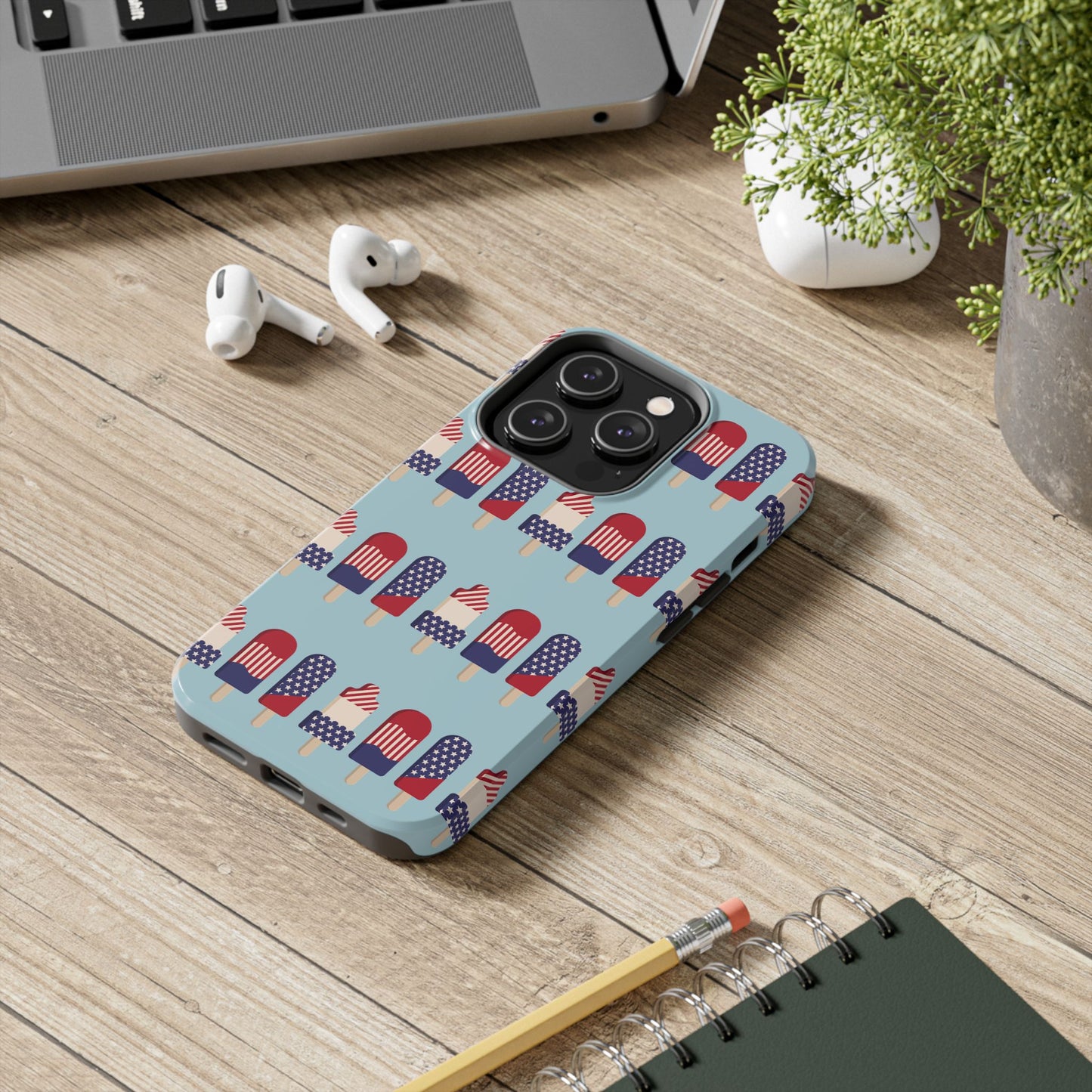 Patriotic Popsicle Tough Phone Case — 4th of July American Flag Phone Cover