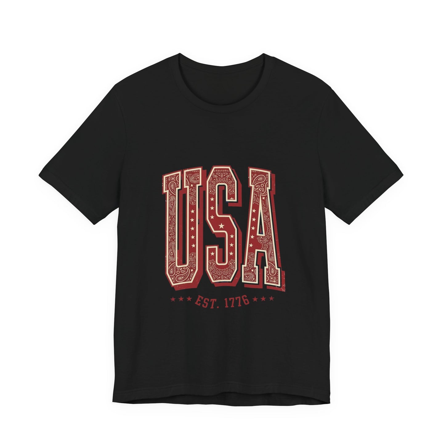 Vintage Americana USA Tee | 4th of July Patriotic Stars Distressed