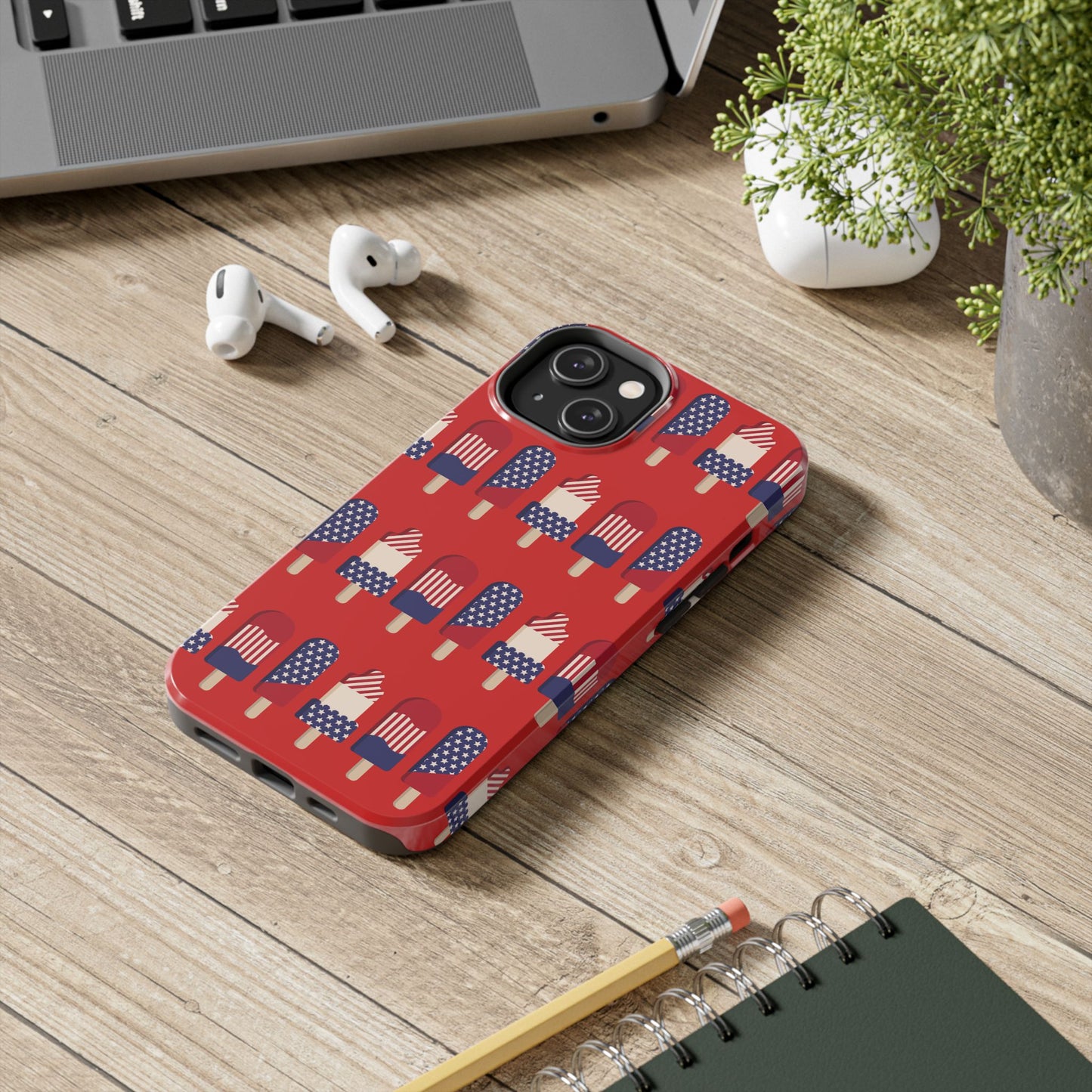 Patriotic Popsicle Tough Phone Case — 4th of July American Flag Phone Cover