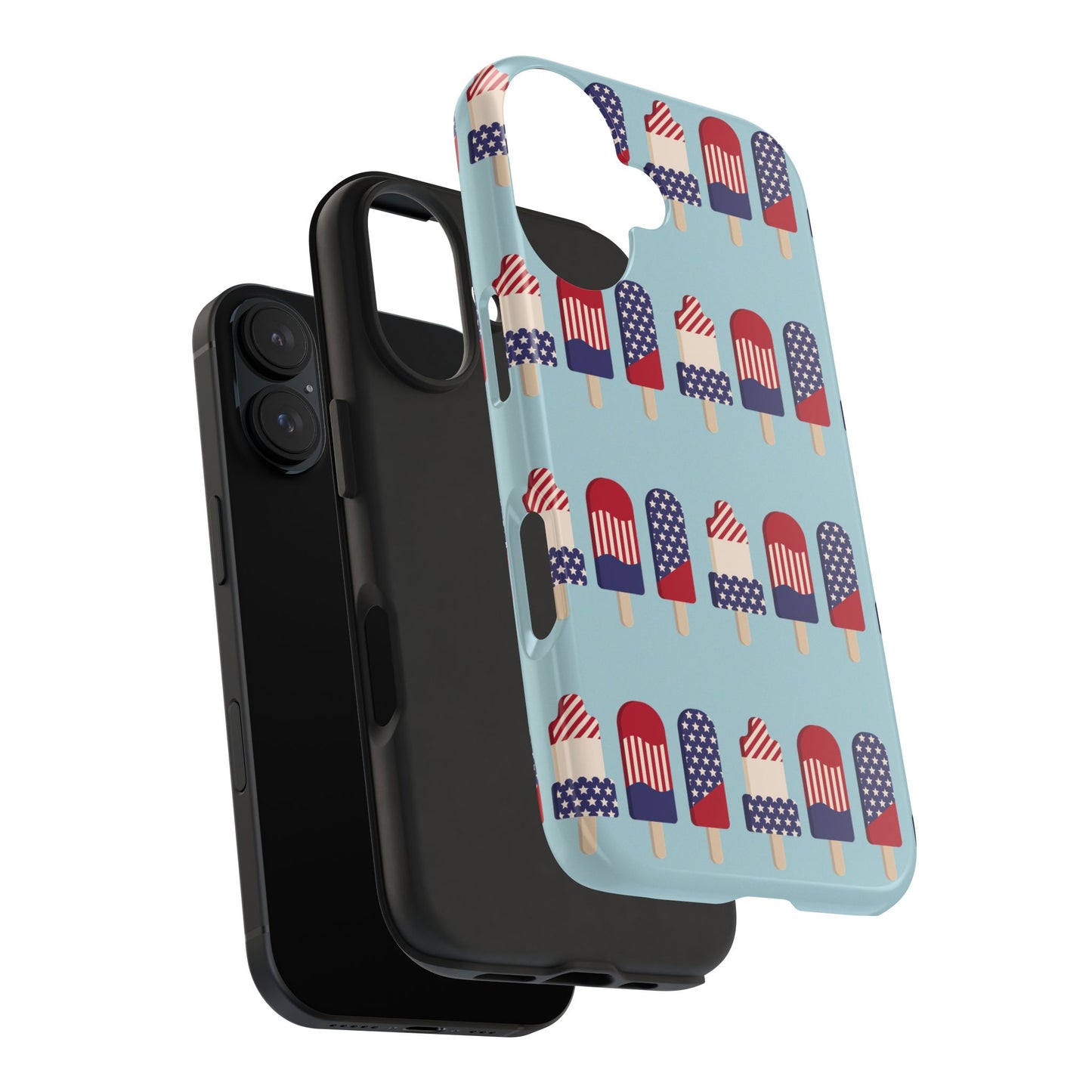 Patriotic Popsicle Tough Phone Case — 4th of July American Flag Phone Cover